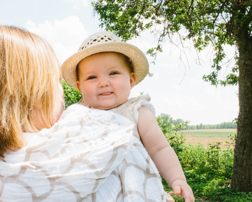 tinyT Textiles hand printed swaddle blankets